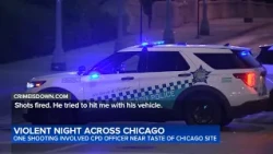 Officer fires as driver evades deflation, heads toward him amid reported drag racing near Grant Park